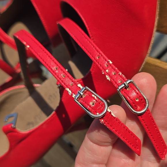 Very Fine PP201 Red 3” Cuban Heel Salsa Latin Dance Shoes 6.5 - Picture 12 of 17